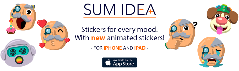 Sum Idea - Stickers for every mood. With new animated stickers. Available on the App Store.